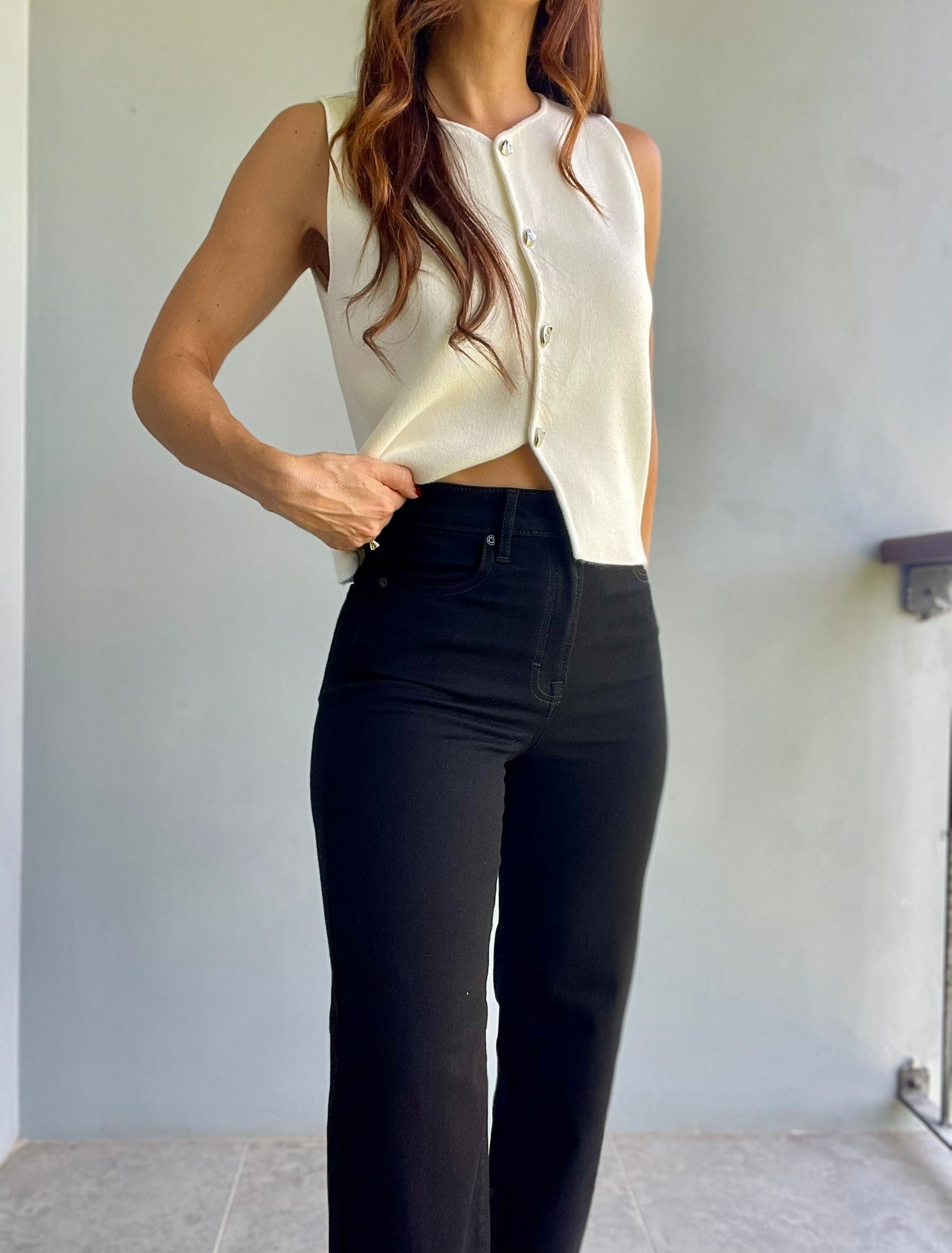 Slater High Waist Straight Leg Jeans