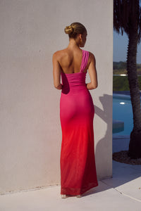 Kyree Pink Ombre Maxi Dress