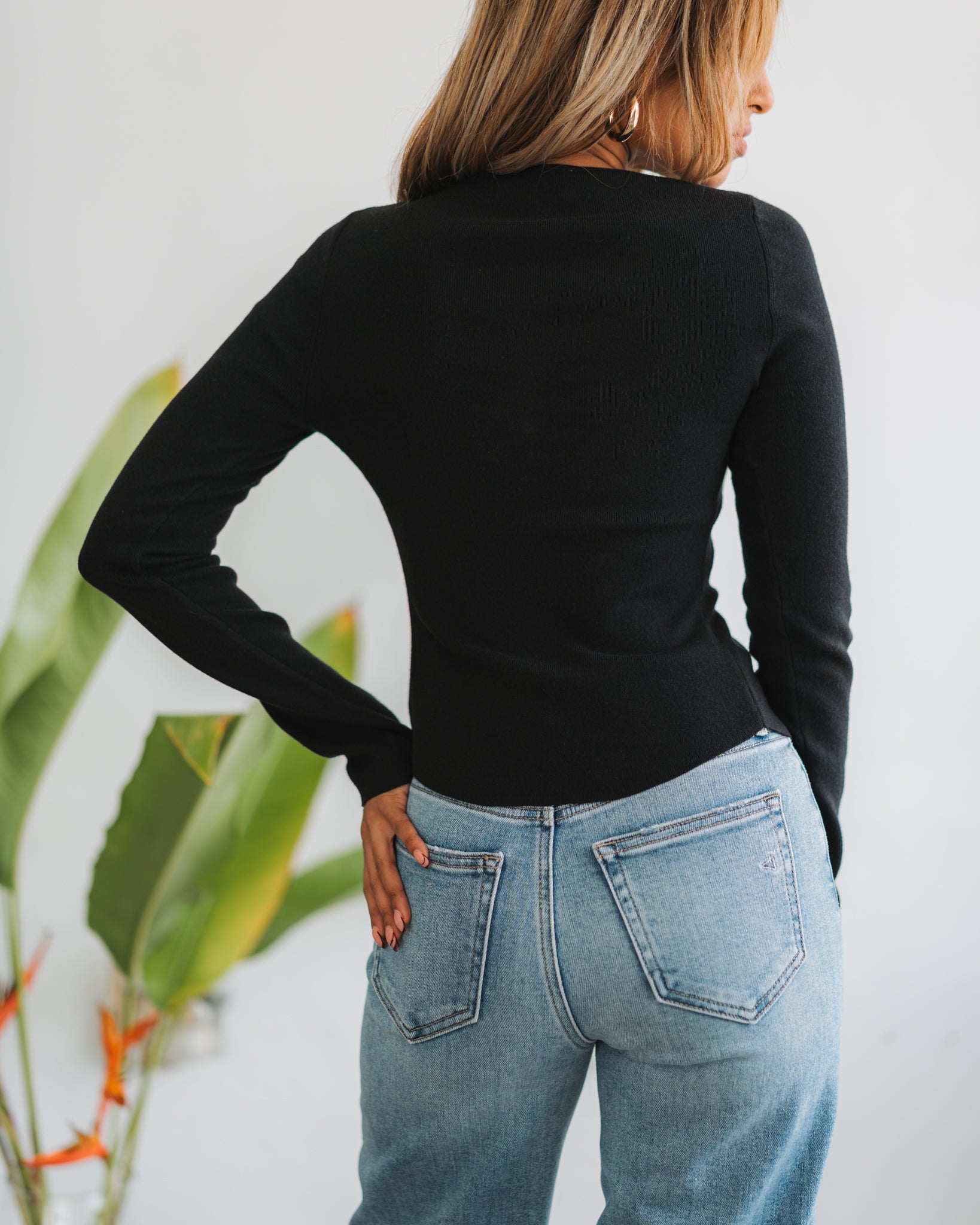 Calla Knit Cardigan ~ Black