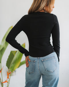 Calla Knit Cardigan ~ Black