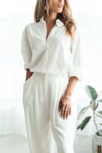 Morgan Cream Cotton Shirt