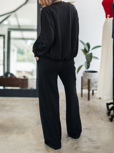 Gliding Along Black Soft Jacket