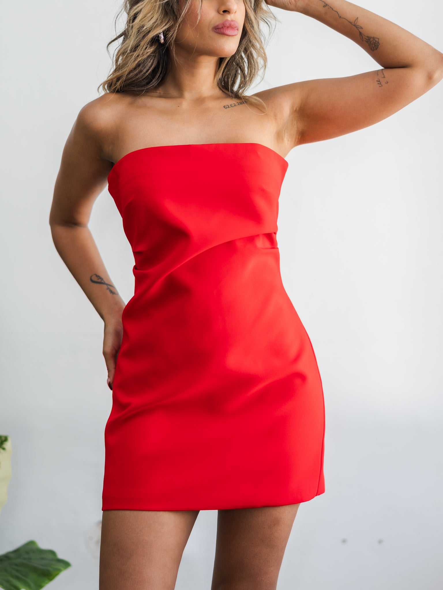 Kelsey Red Mini Dress