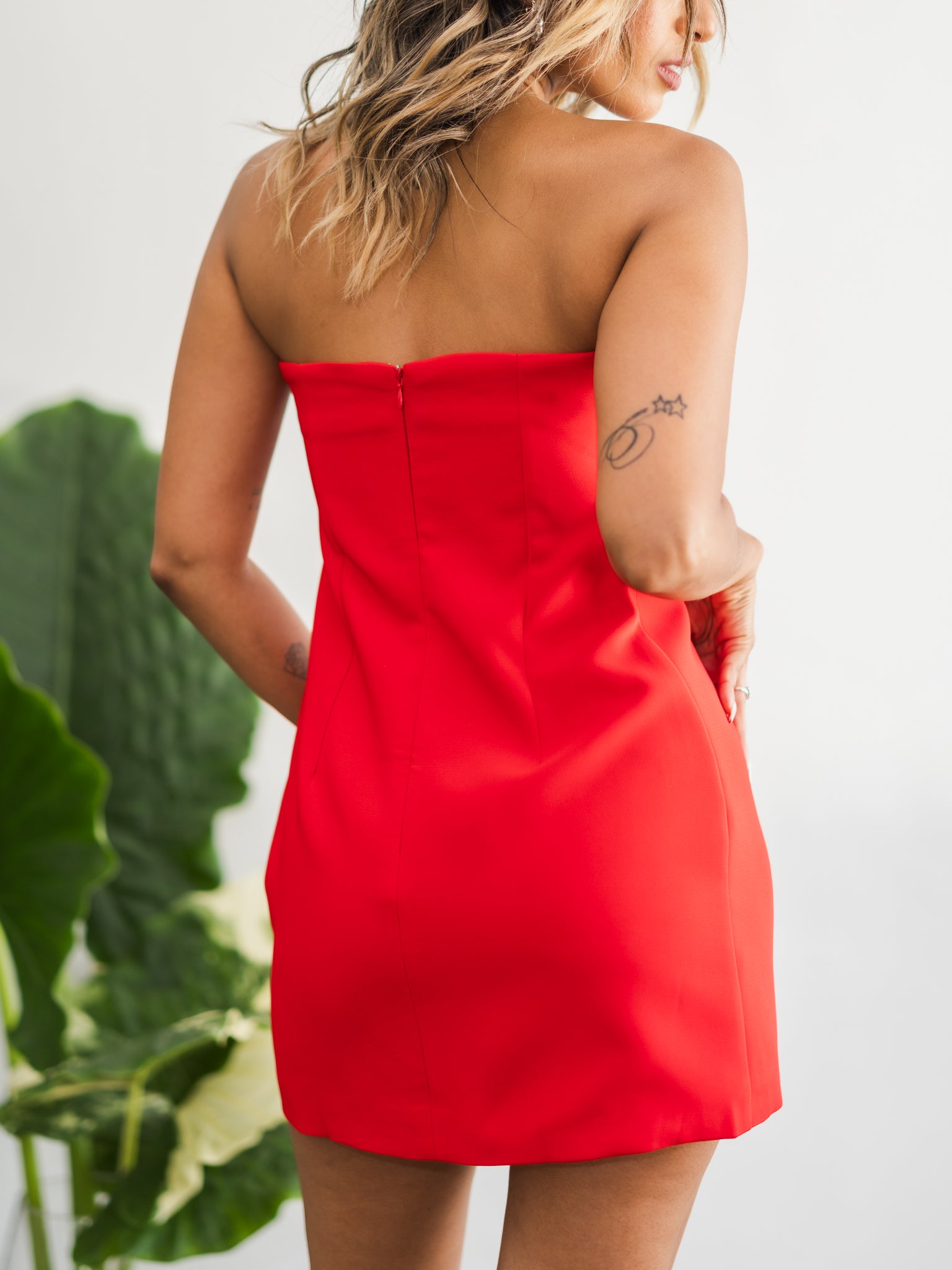 Kelsey Red Mini Dress