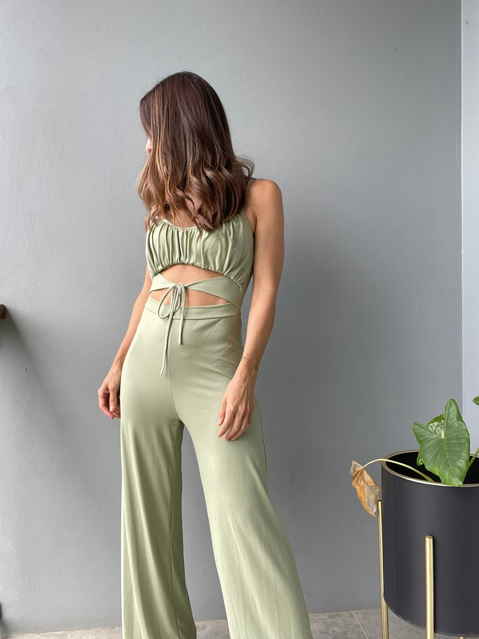 Isabella Jumpsuit ~ Sage