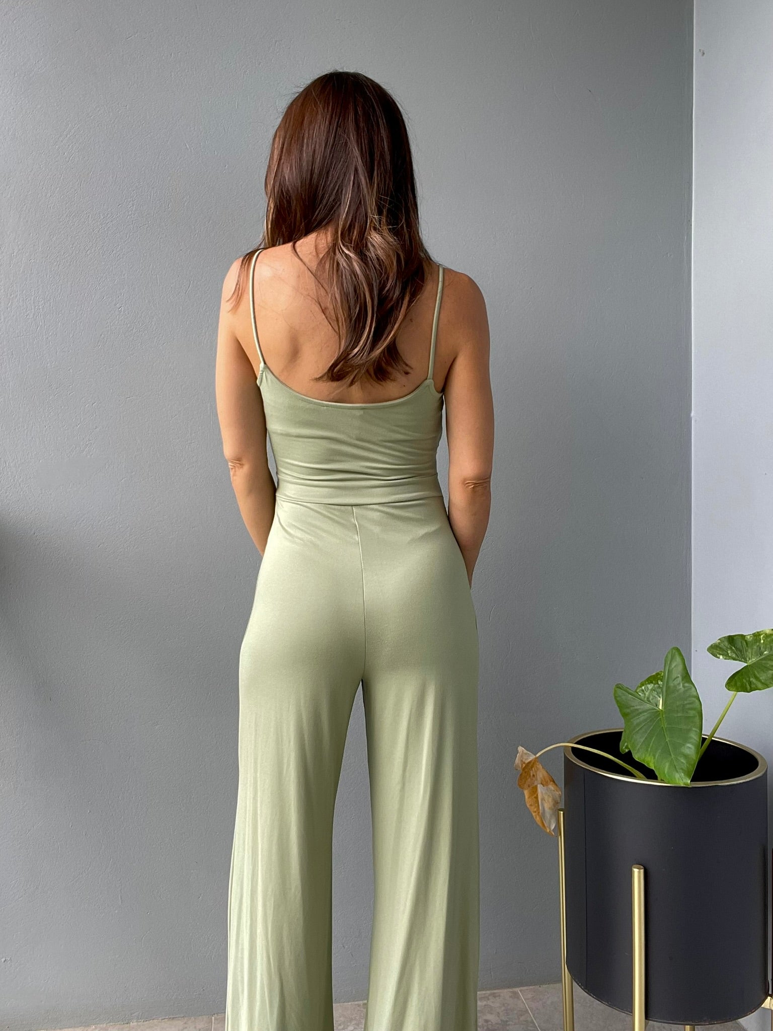 Isabella Jumpsuit ~ Sage